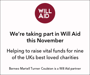 Borneo Martell Turner Coulston supports Will Aid