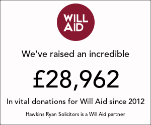 Hawkins Ryan Solicitors supports Will Aid