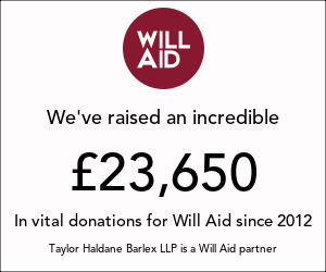 Taylor Haldane Barlex LLP supports Will Aid