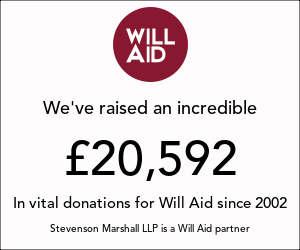 Stevenson Marshall LLP supports Will Aid