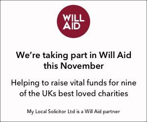 My Local Solicitor Ltd supports Will Aid