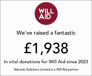 Adcocks Solicitors Limited supports Will Aid